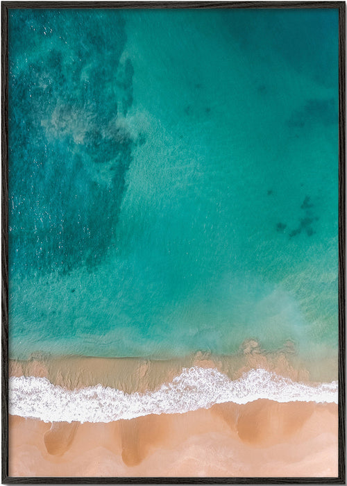 Art de paysage: vue aérienne de plage