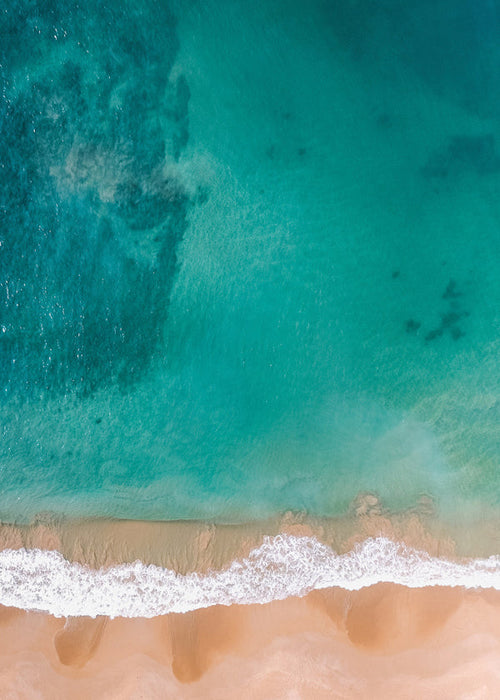 Art de paysage: vue aérienne de plage