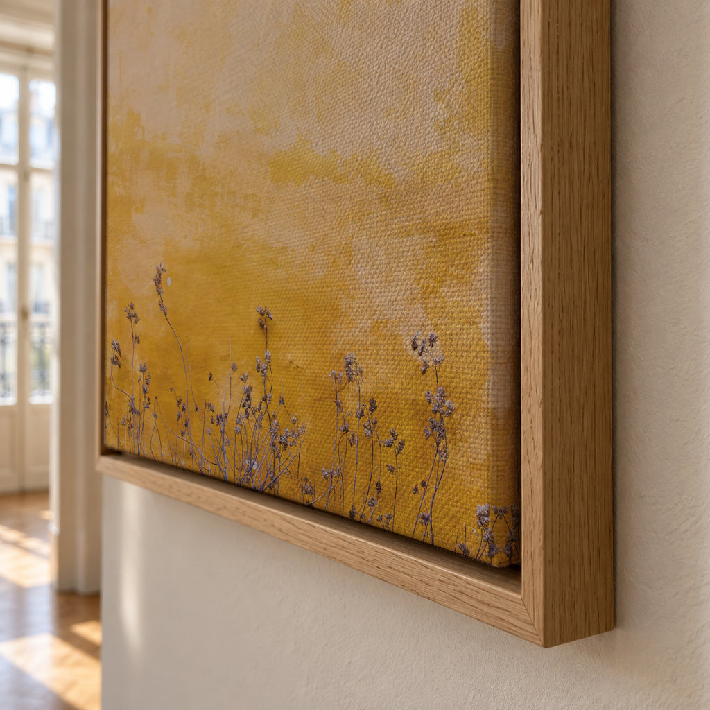 Dingy wall - Framed canvas detail