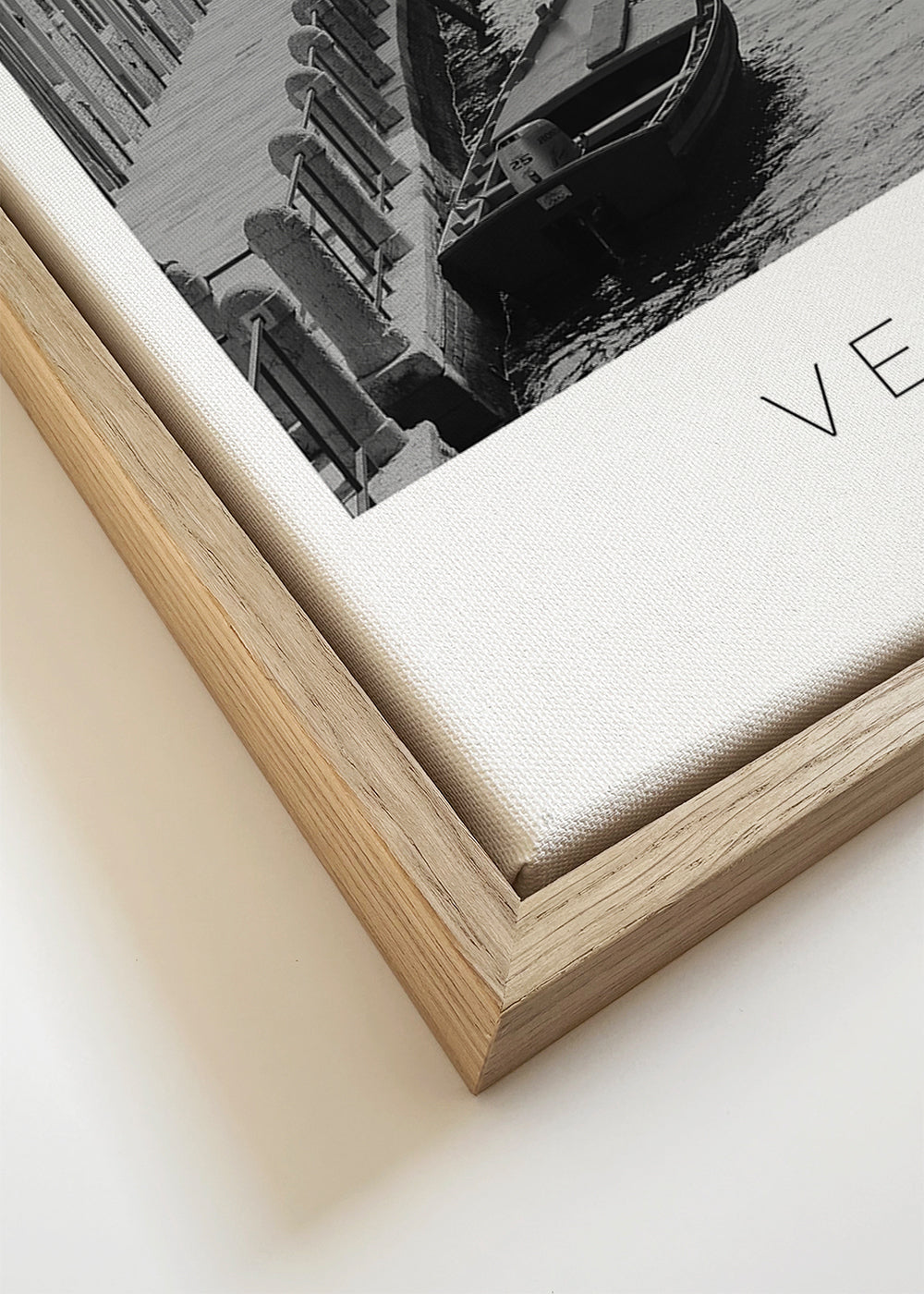Art de ville — Canal de Venise en noir et blanc