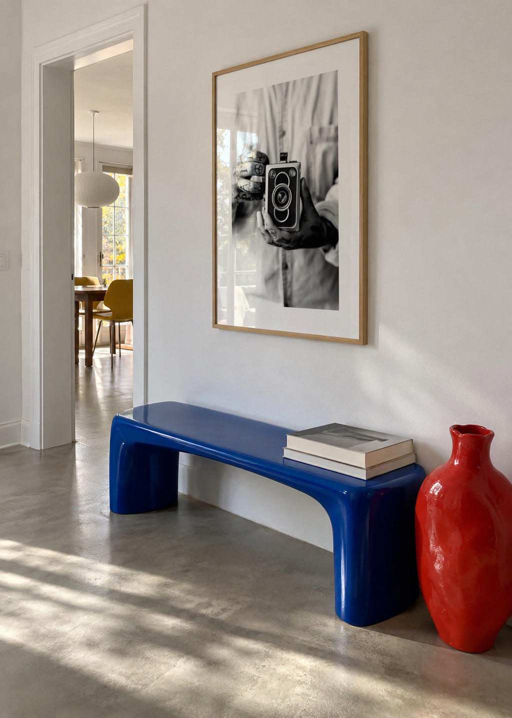Vintage camera - Framed poster in an interior