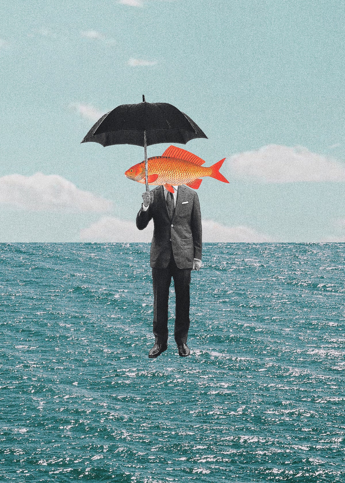 Can't get wet - Unframed art print