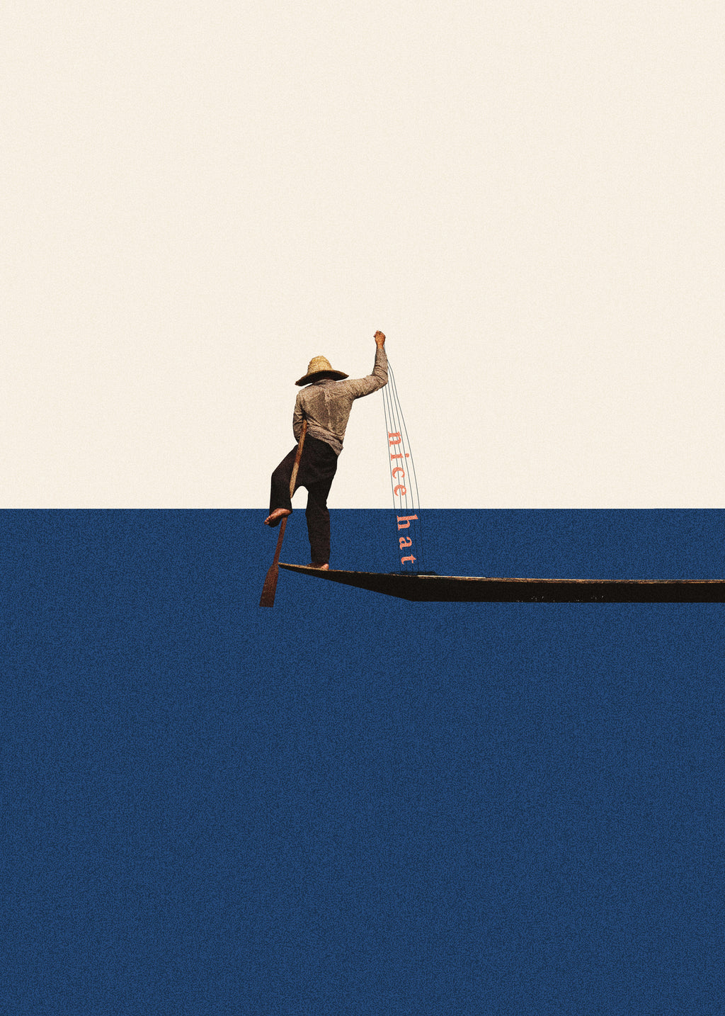 Fishing for compliments - Unframed art print