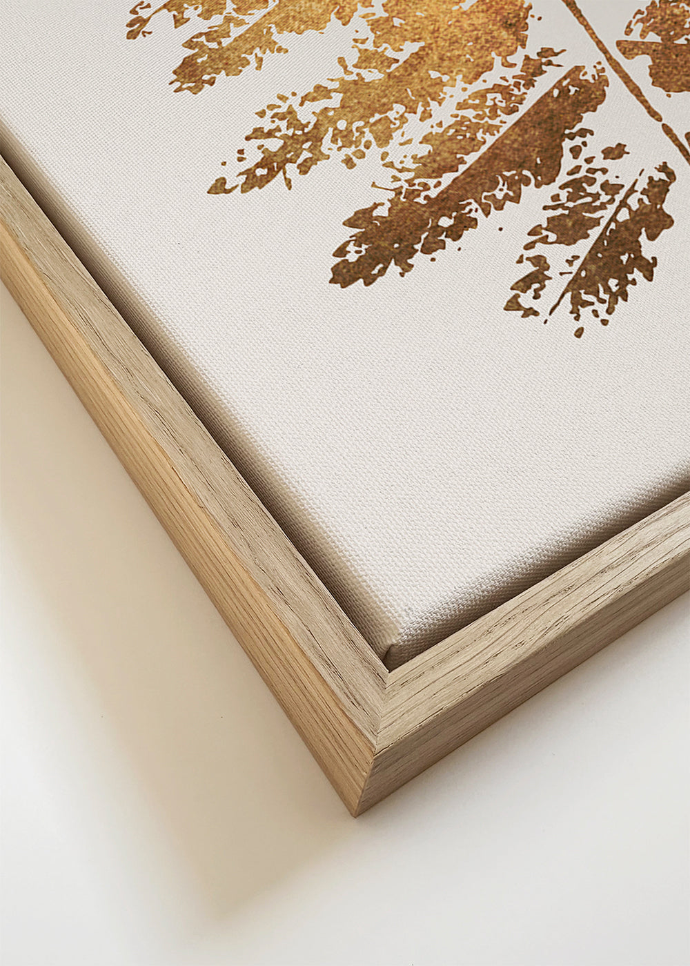 Oak leaf print - gold