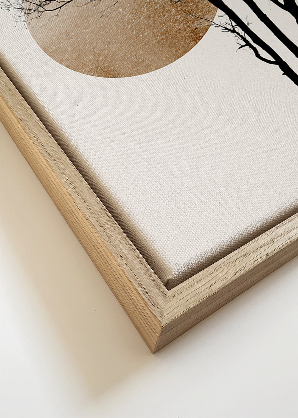 Sun and moon hiding - gold