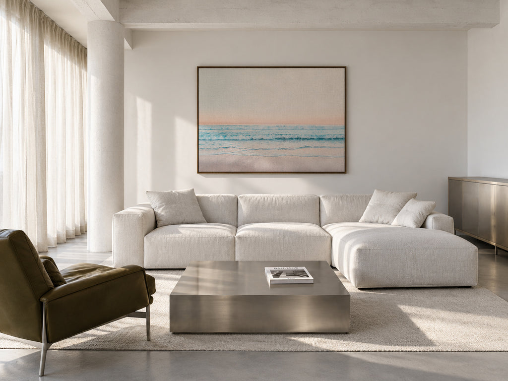 Serene - Framed canvas in an interior
