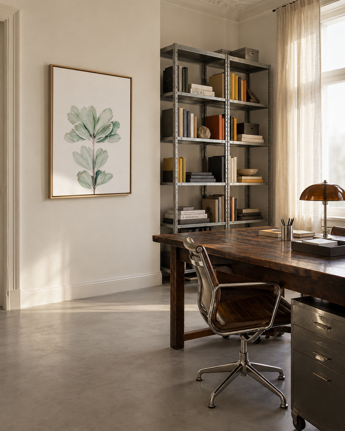 Foliage - Framed canvas in an interior