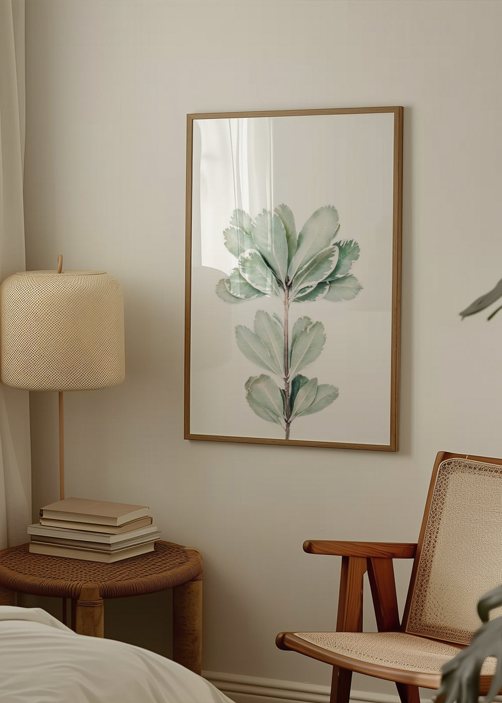 Foliage - Framed poster in an interior
