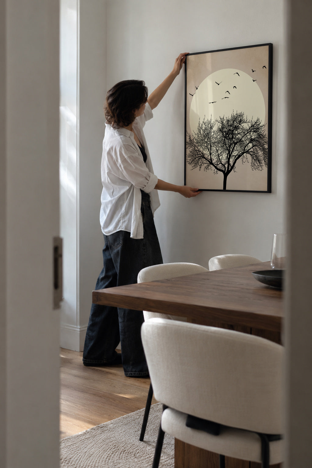 Dreamers - bright - Framed poster in an interior