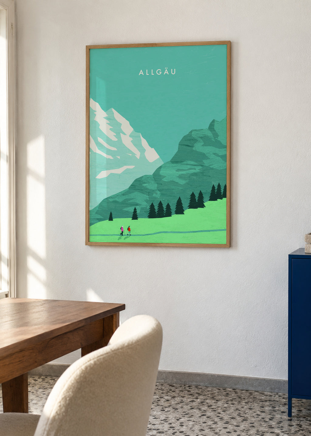 Allgäu - Framed poster in an interior
