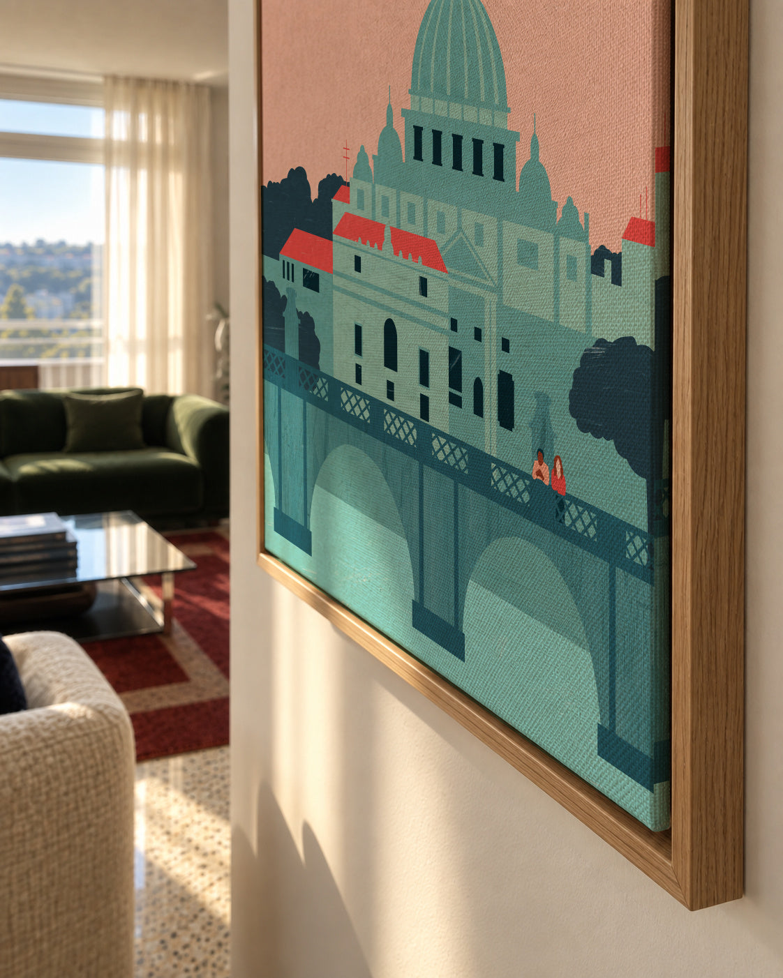 Rome - Framed canvas detail