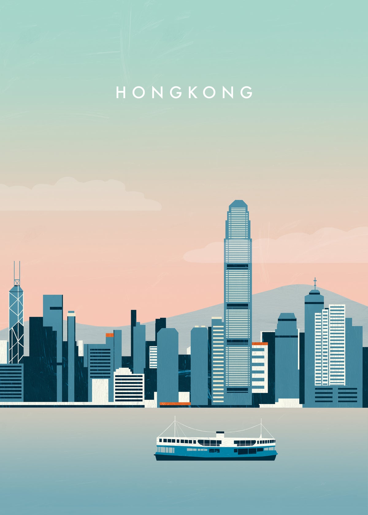 Hongkong - Unframed art print