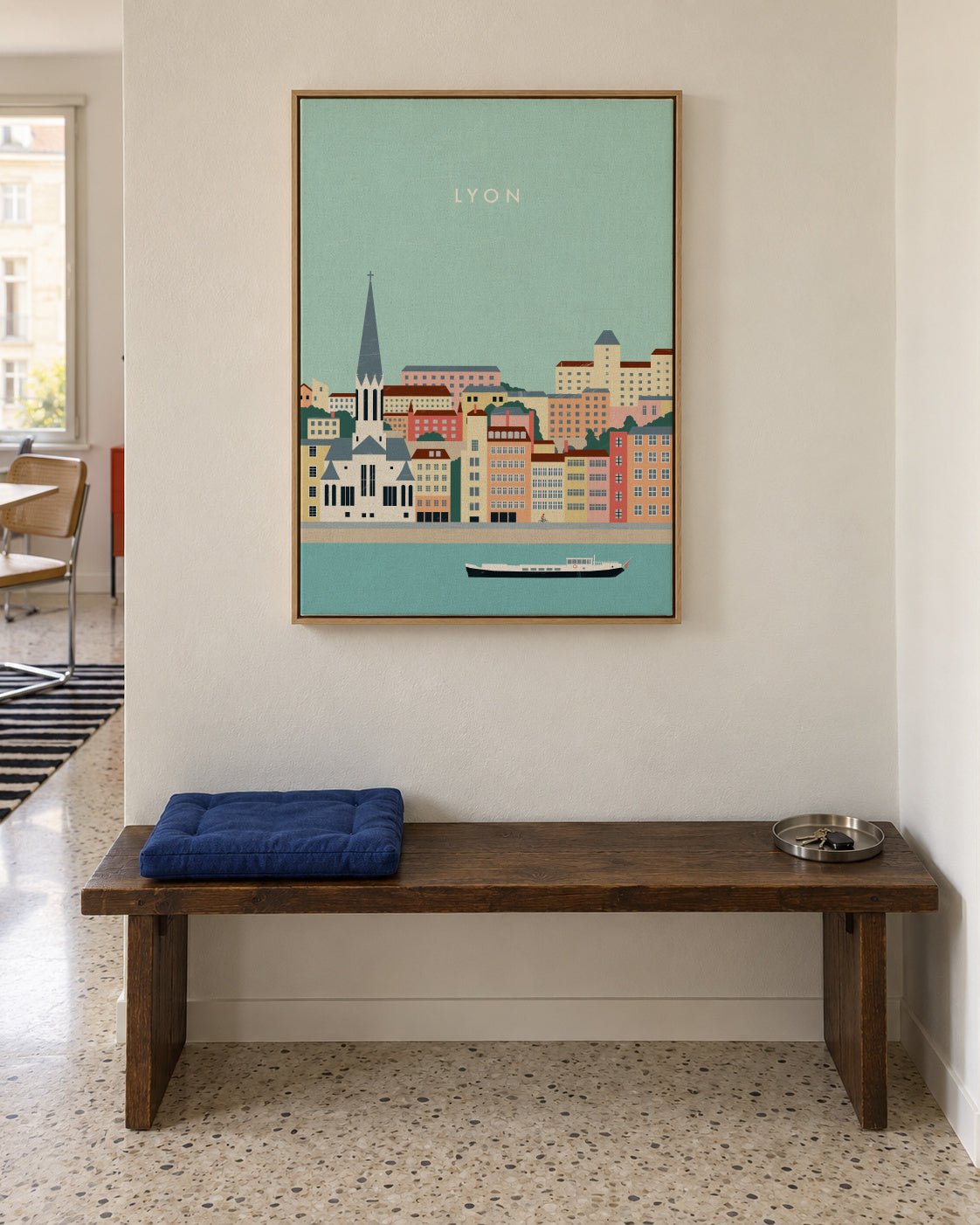 Lyon - Framed canvas in an interior