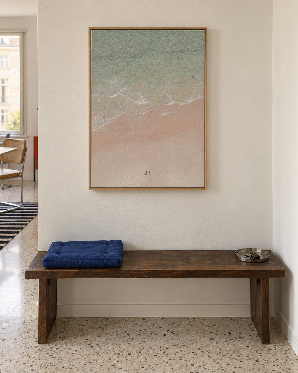 Surf yoga - Framed canvas in an interior