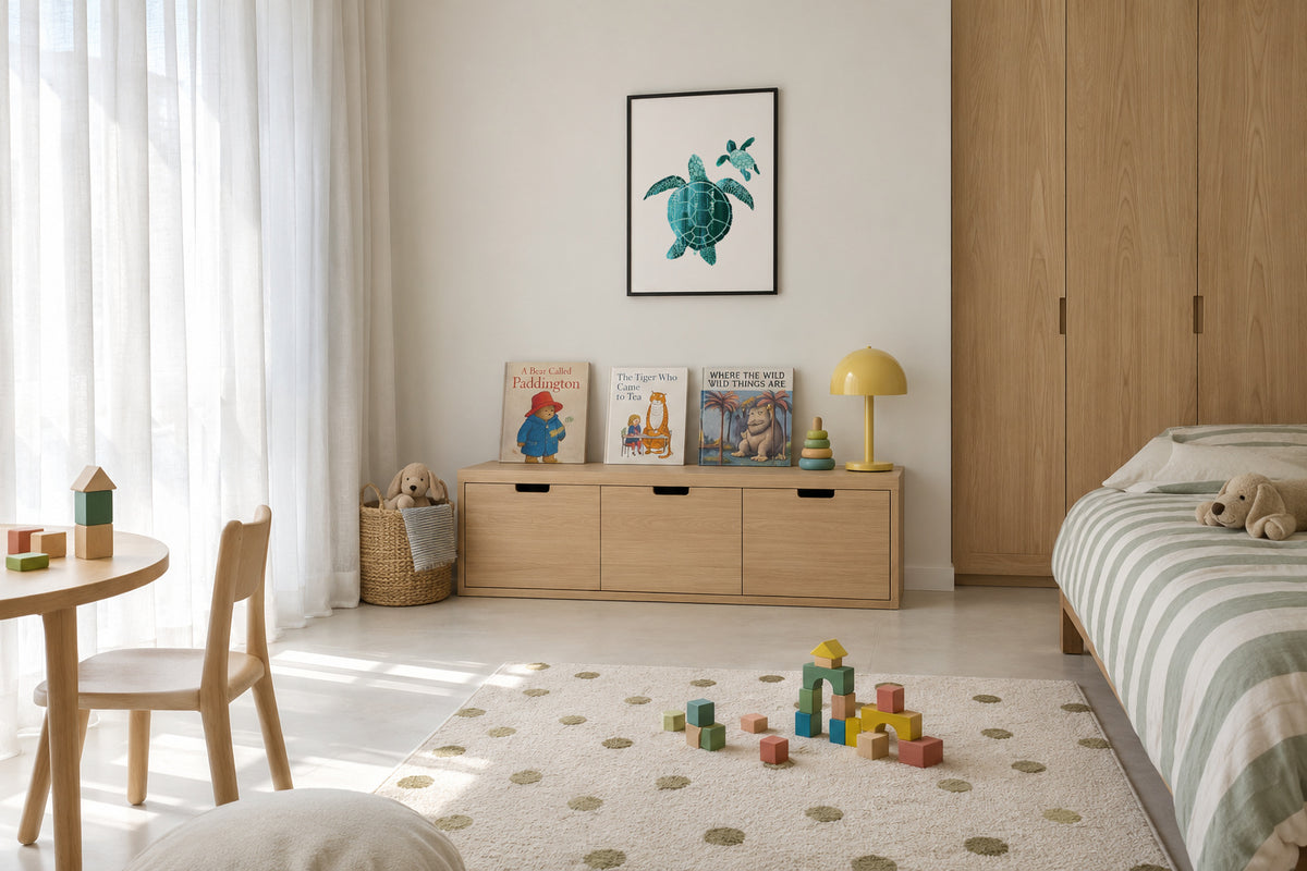 Shielded love - Framed poster in an interior
