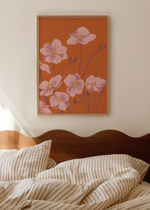 Anemone - Framed poster in an interior