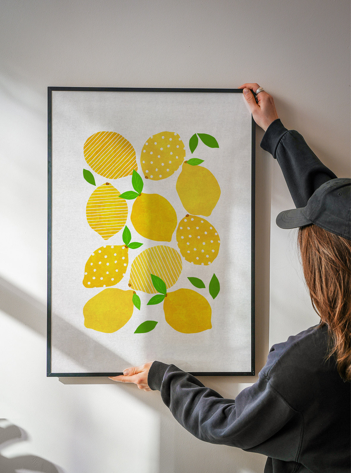 Lemon crowd - Framed poster detail