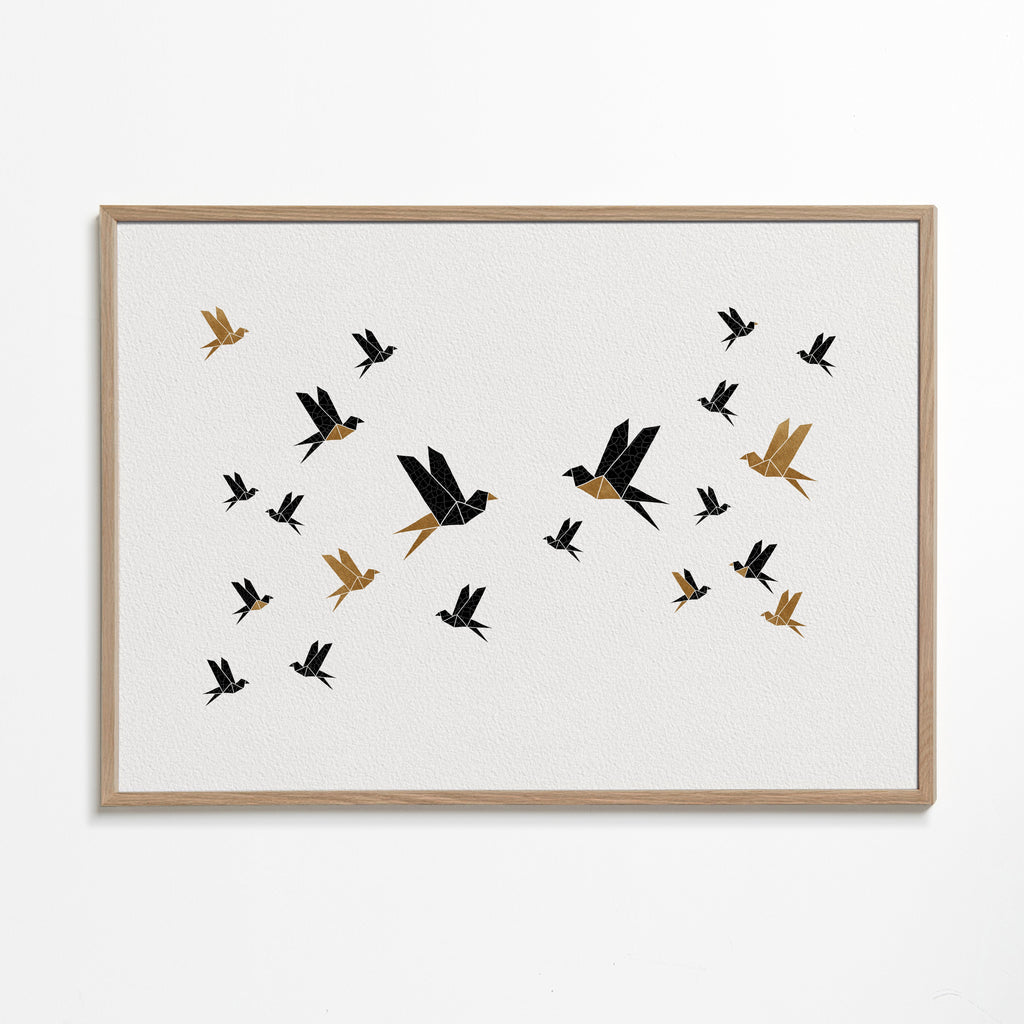 Origami Birds Collage III