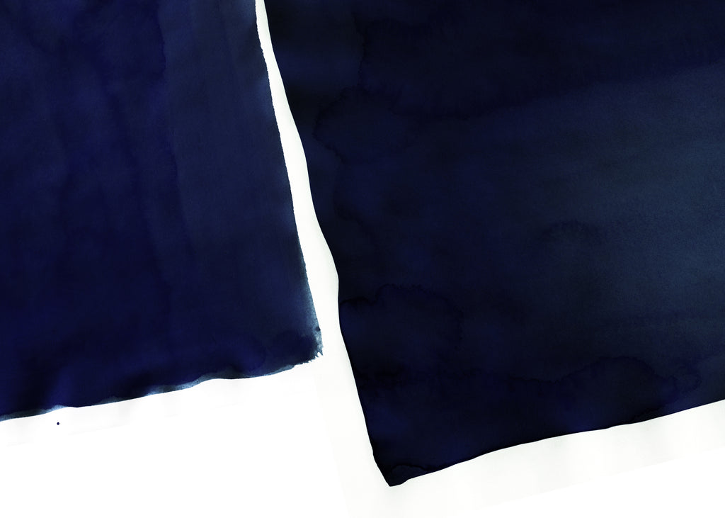 Minimal navy blue abstract 01 - Unframed art print