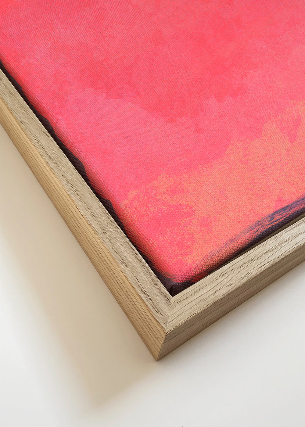 Minimal Abstract Fuschia Colorfield Painting 01