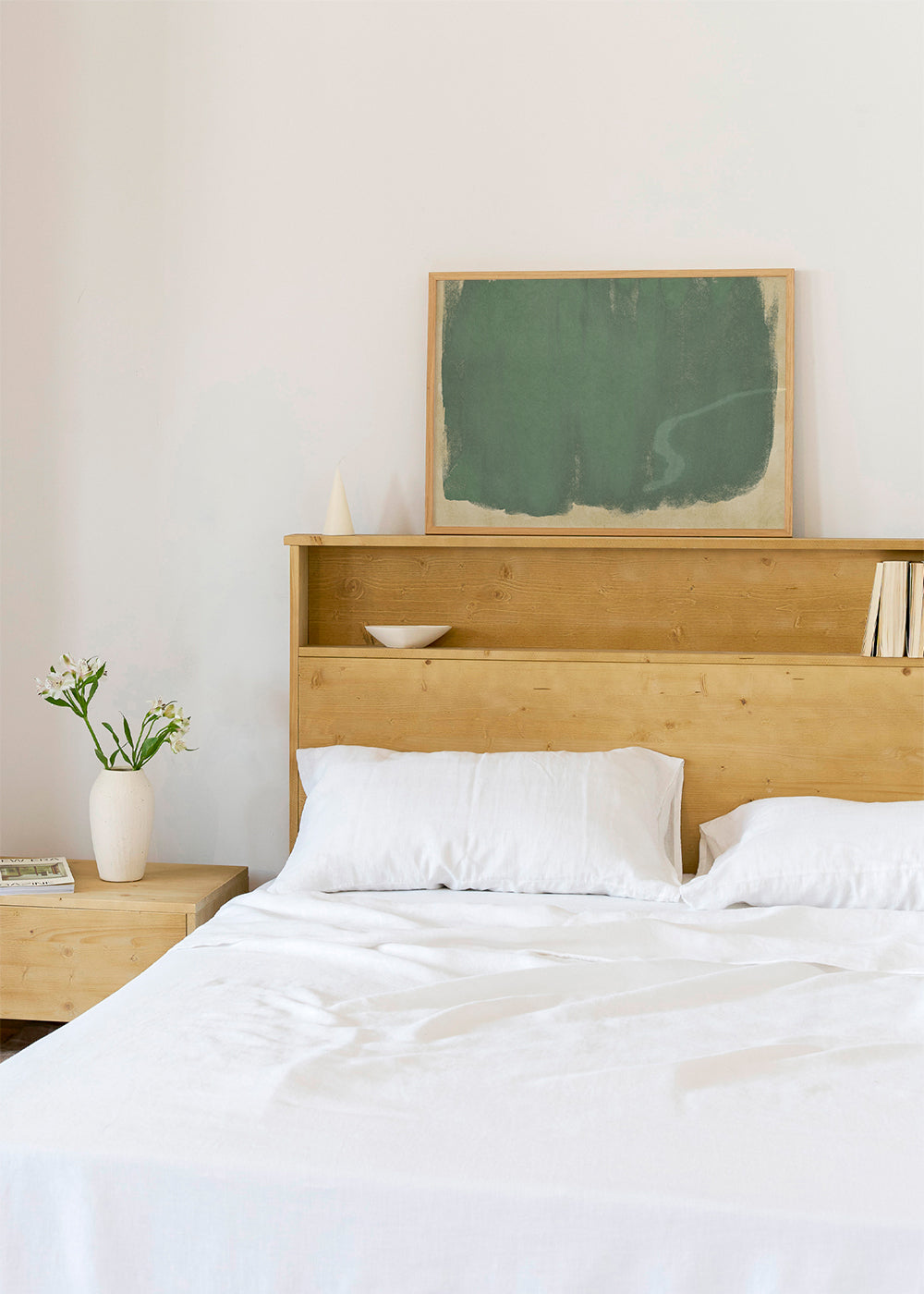 Minimal Abstract Green Colorfield Painting 01