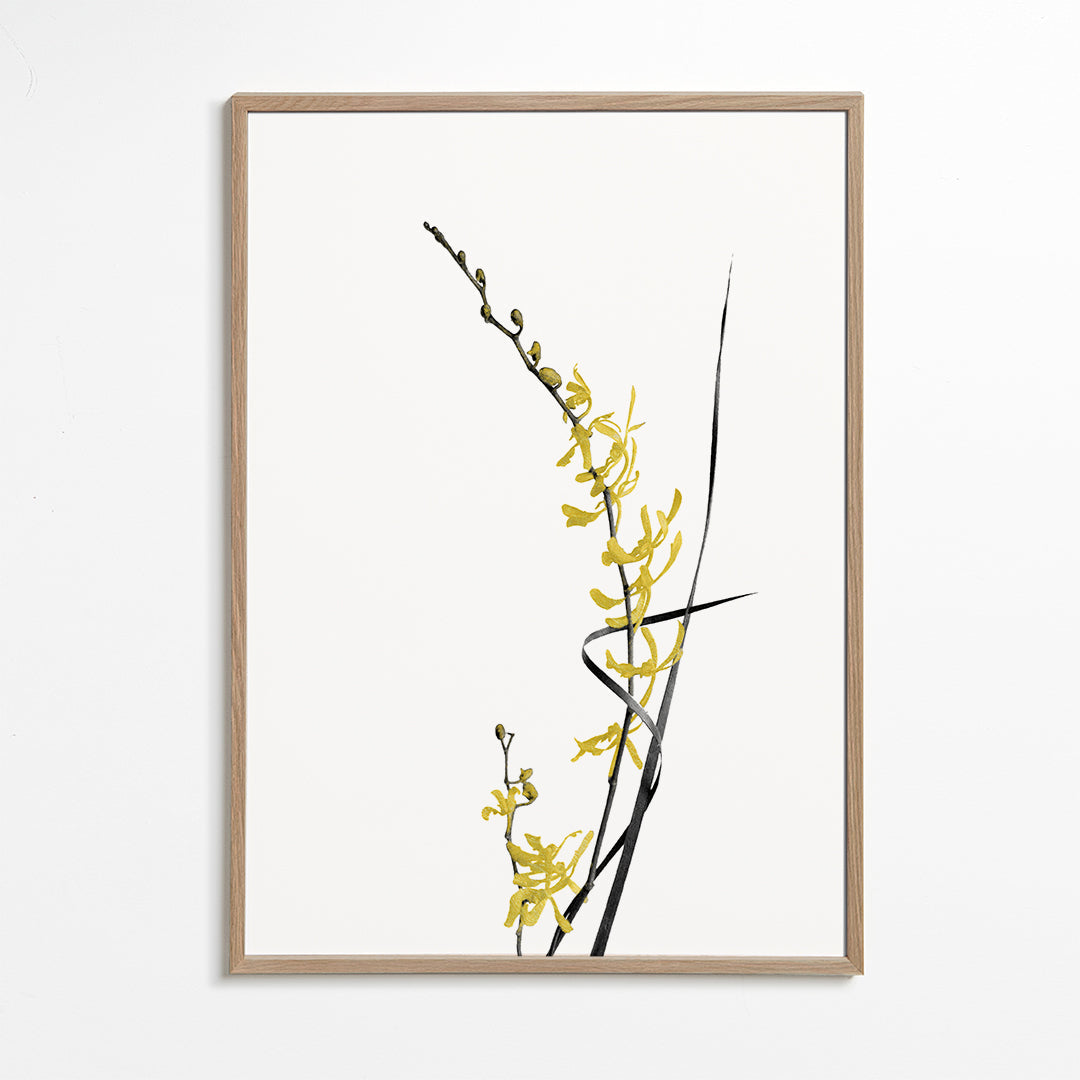 Flower Minimal Black and Gold 06