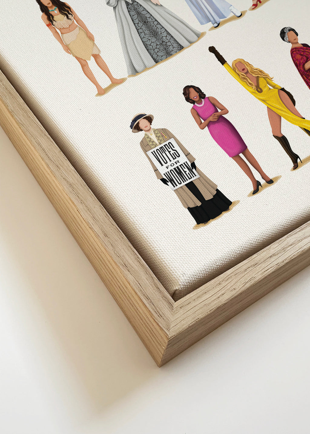Run the World - Framed canvas detail