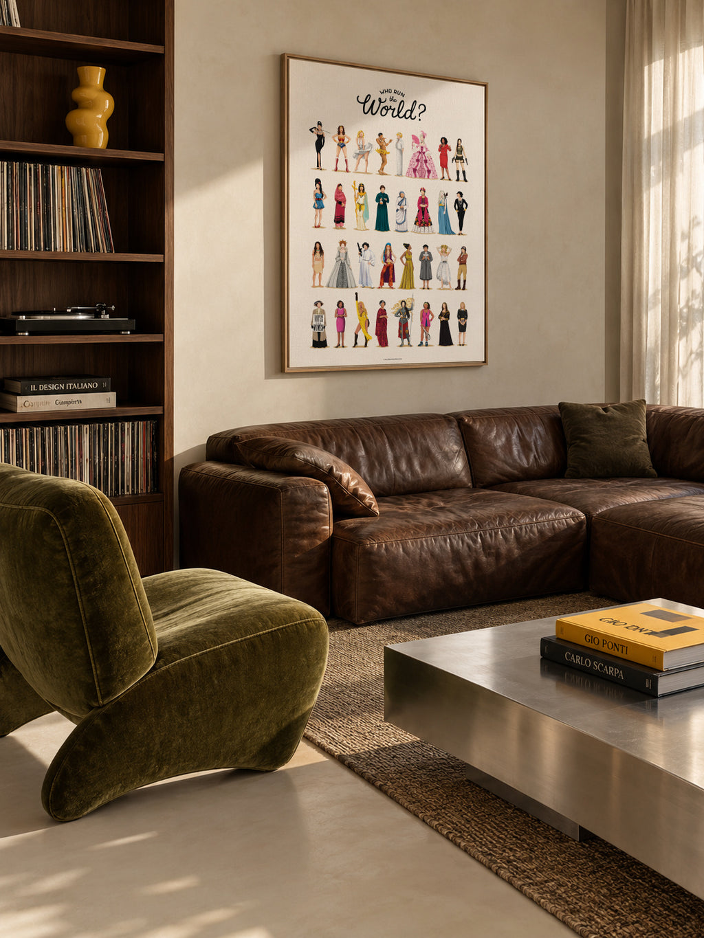 Run the World - Framed canvas in an interior