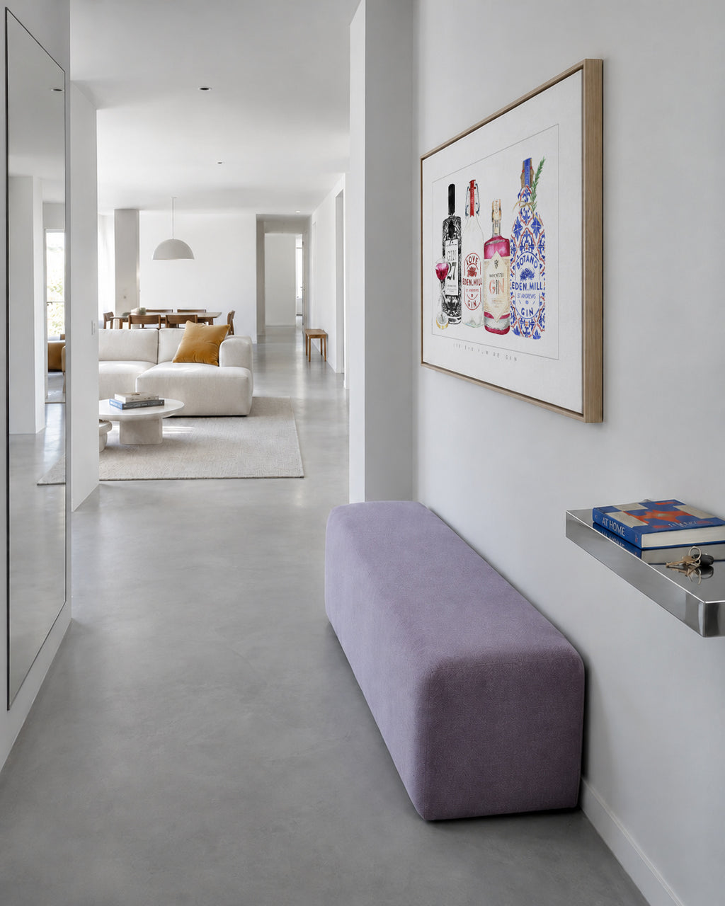 Let the fun beGin - Framed canvas in an interior