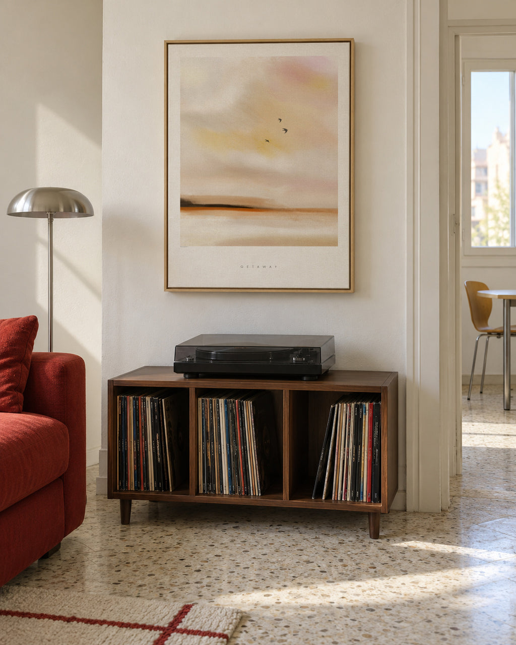 Getaway - Framed canvas in an interior