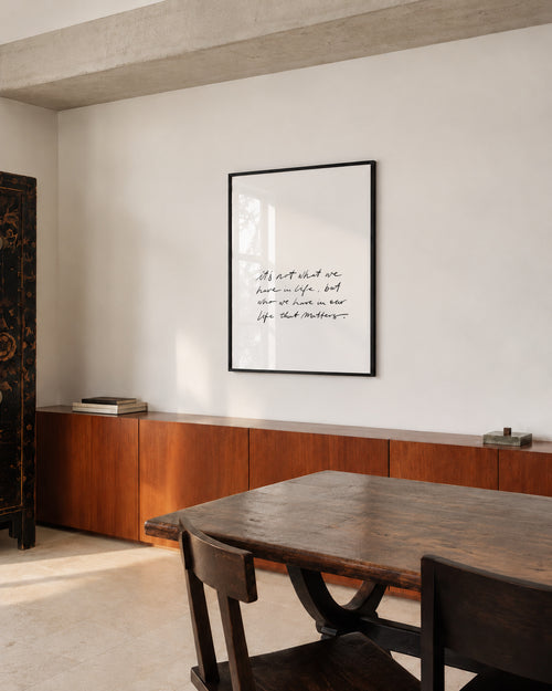 Matters - Framed poster in an interior