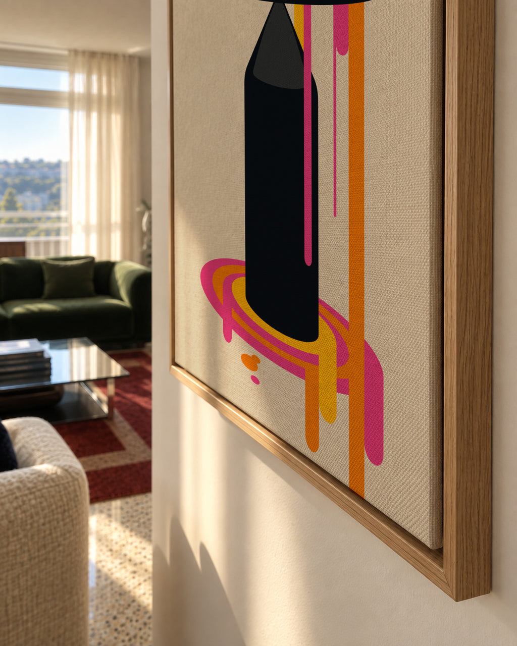 Milan 77 - Framed canvas detail