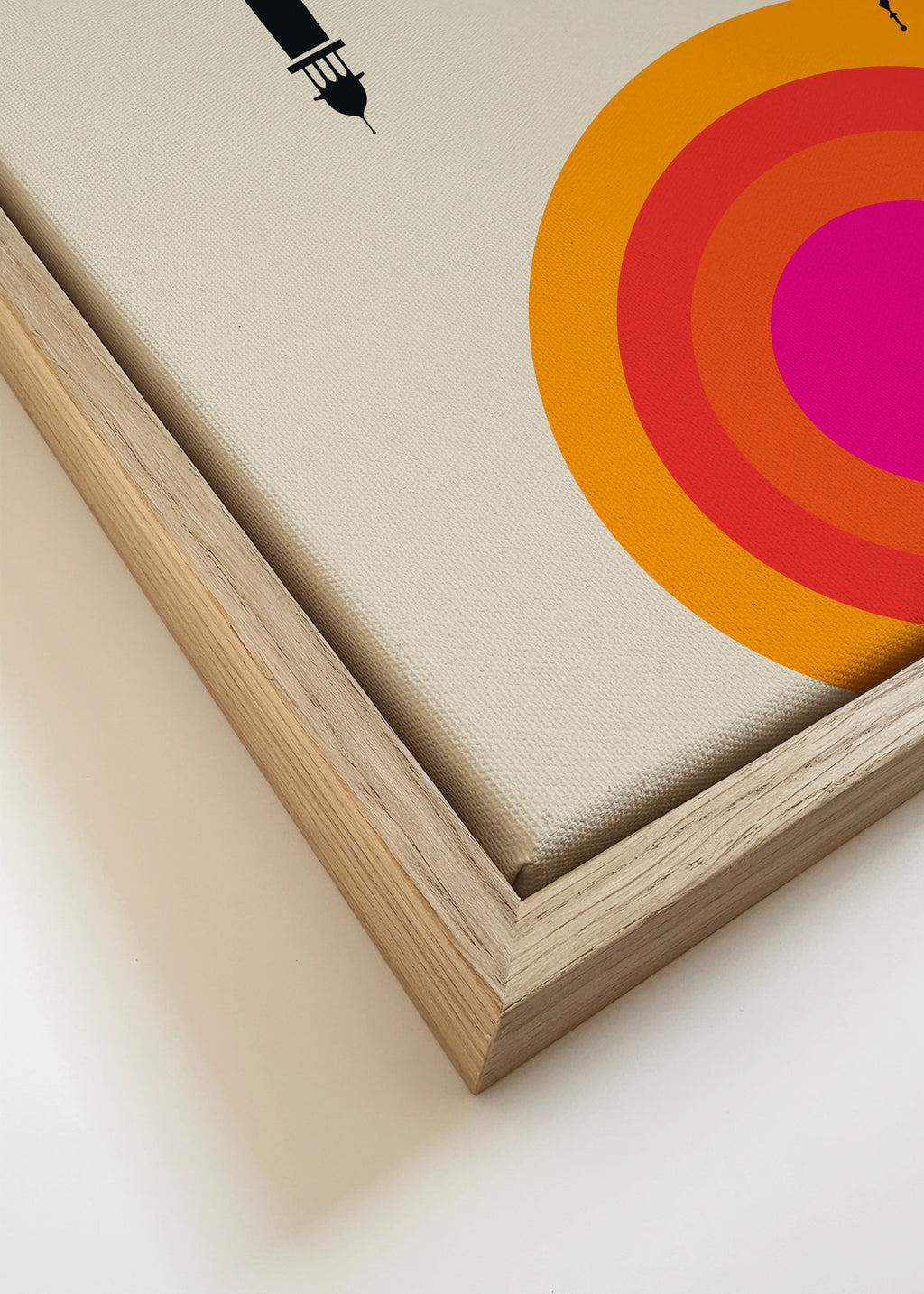 India 68 - Framed canvas detail