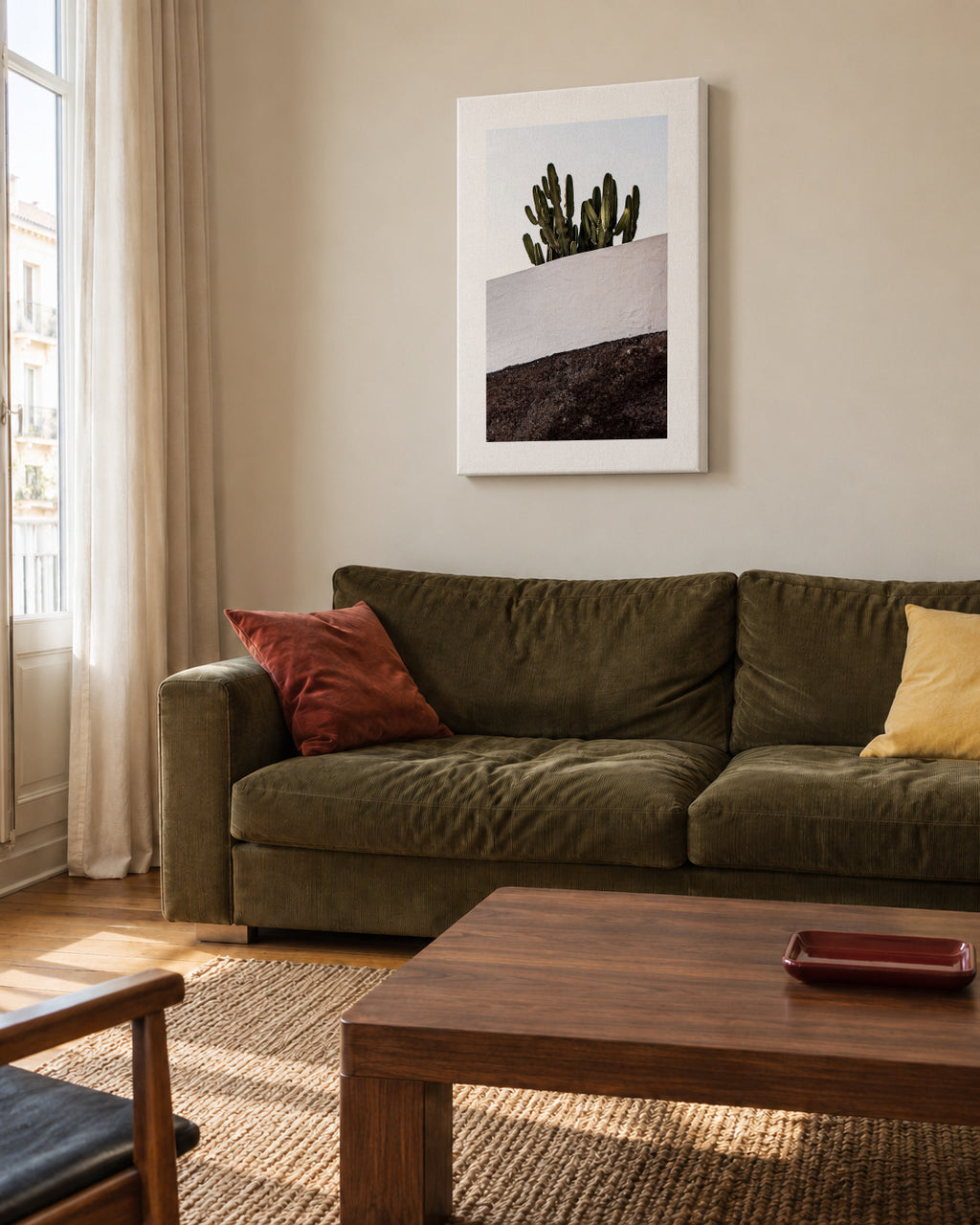 Lanzarote II - Unframed canvas in an interior