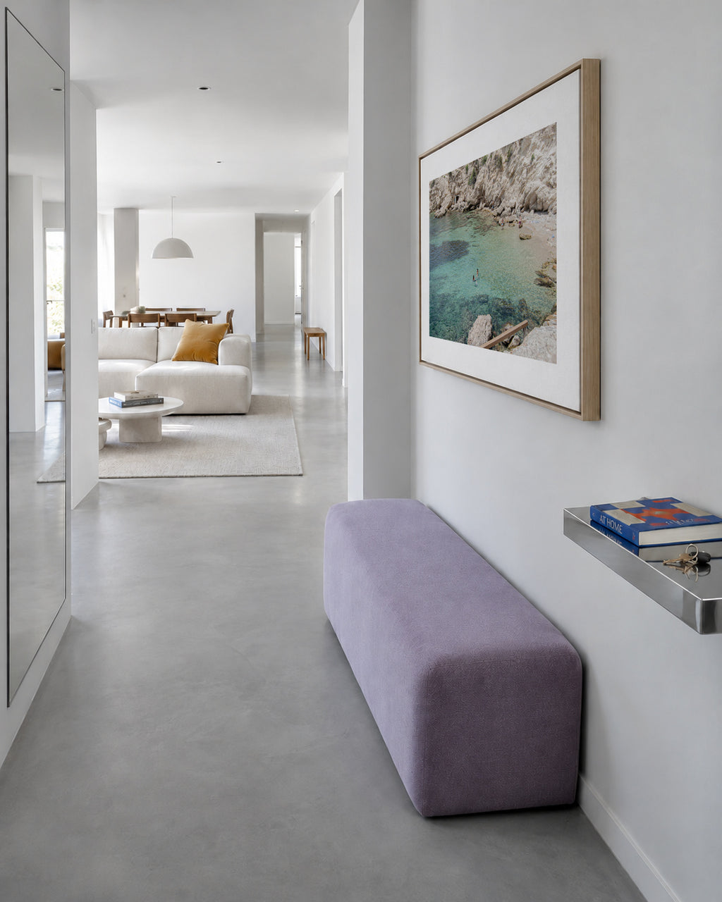 Ibiza III - Framed canvas in an interior