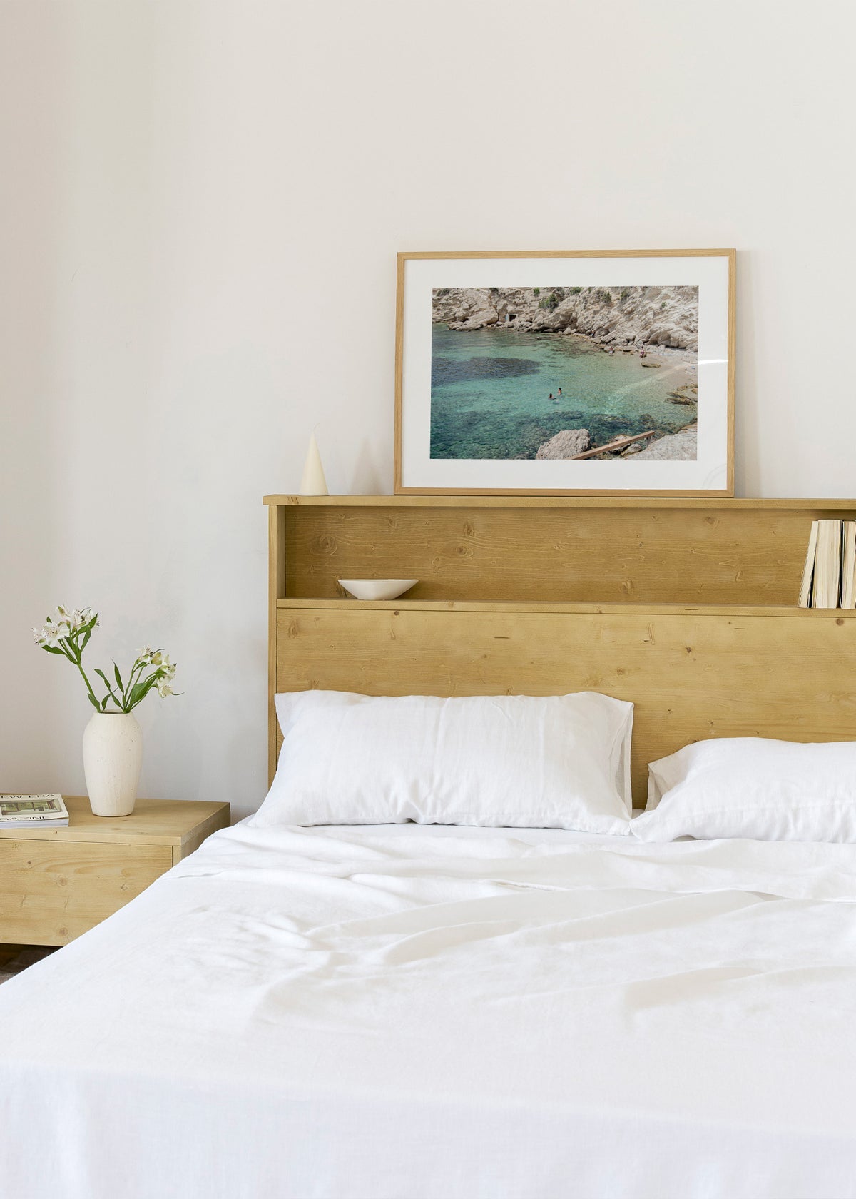 Ibiza III - Framed poster in an interior