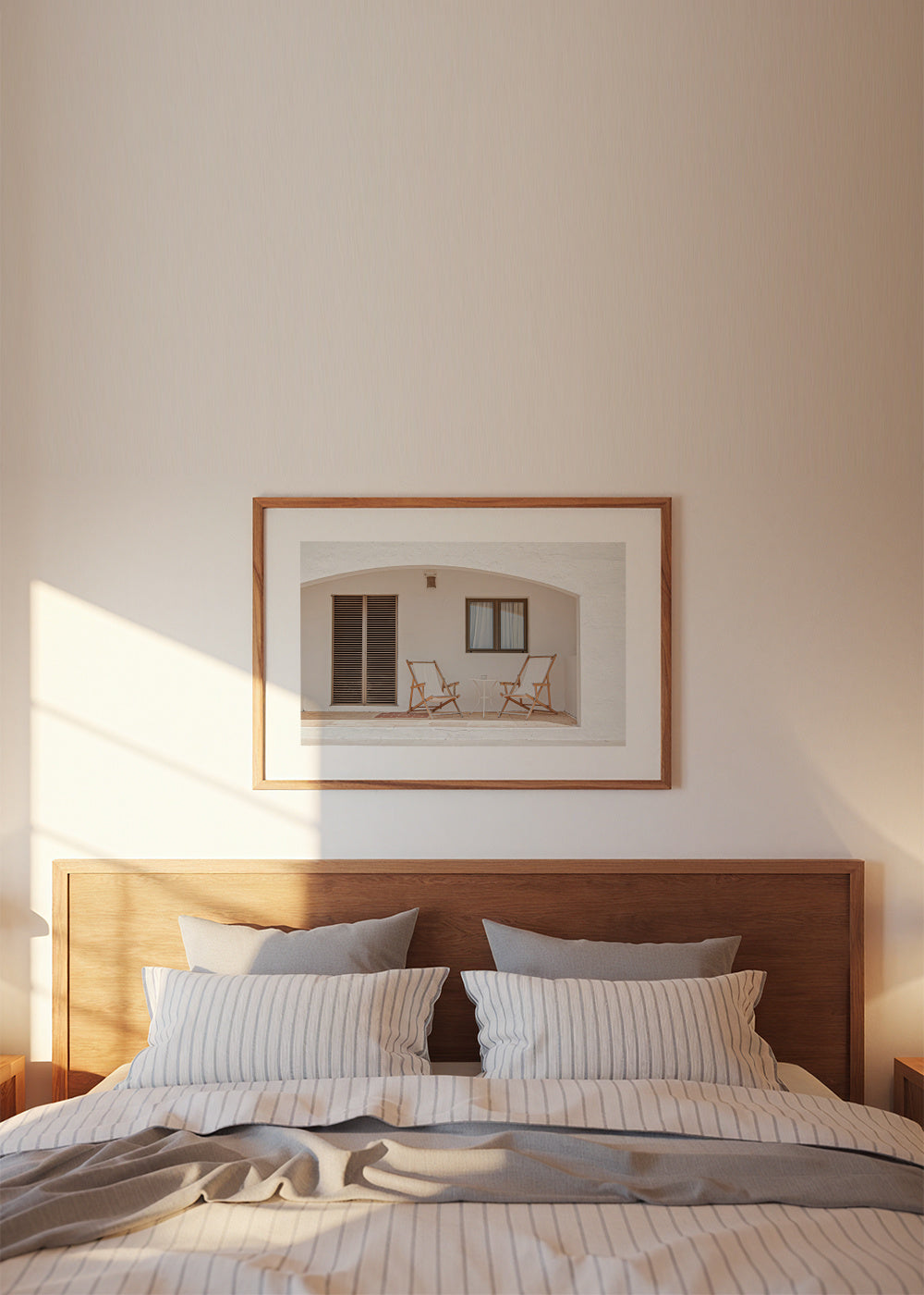 Formentera XI - Framed poster in an interior
