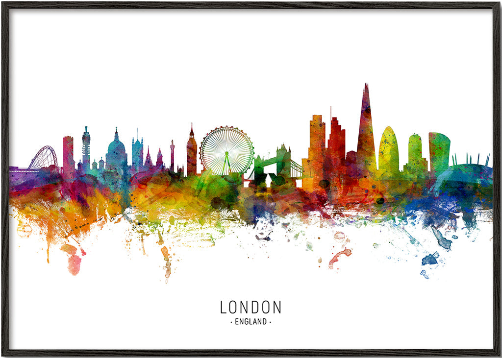 London skyline multicoloré