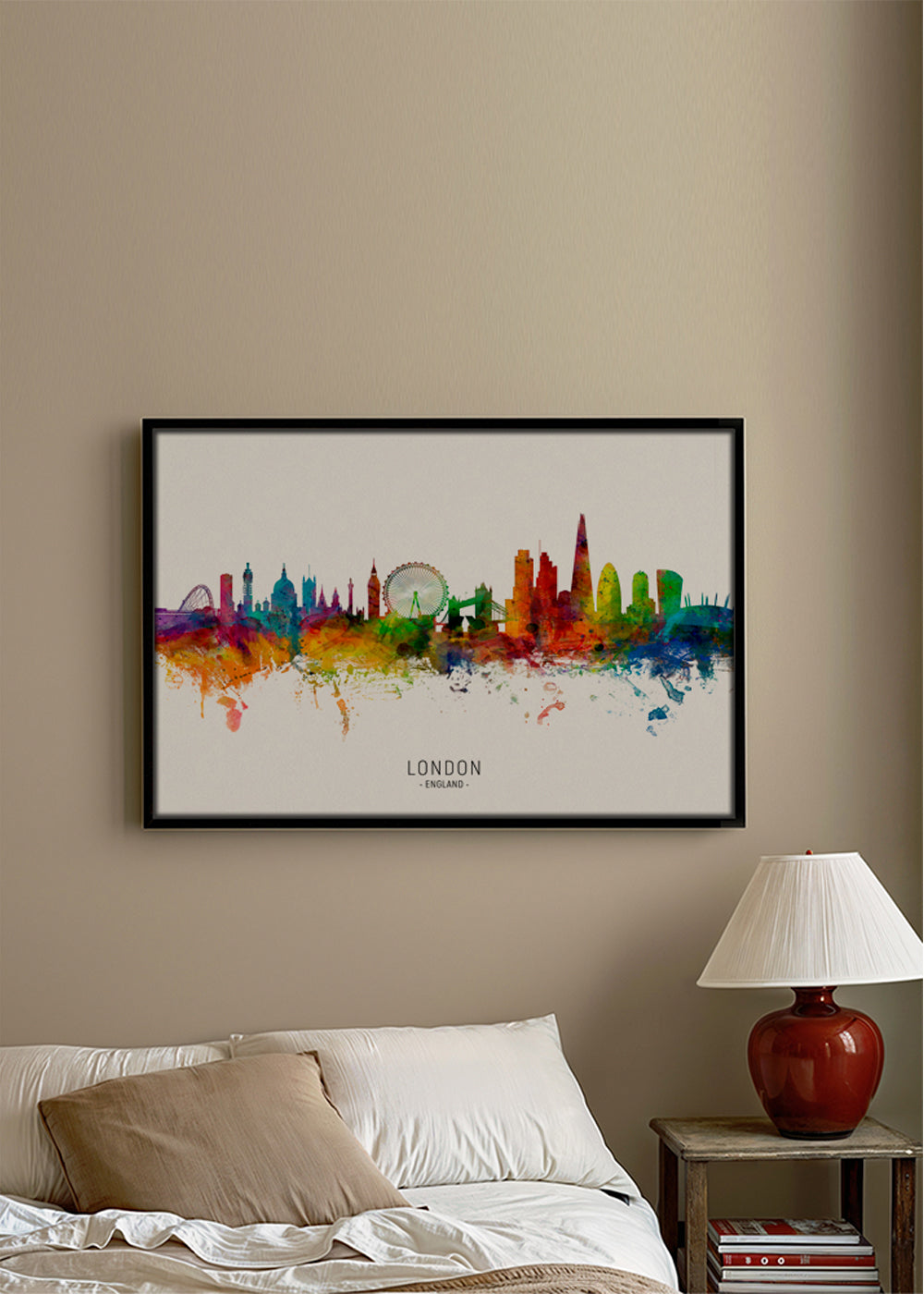 London skyline multicoloré