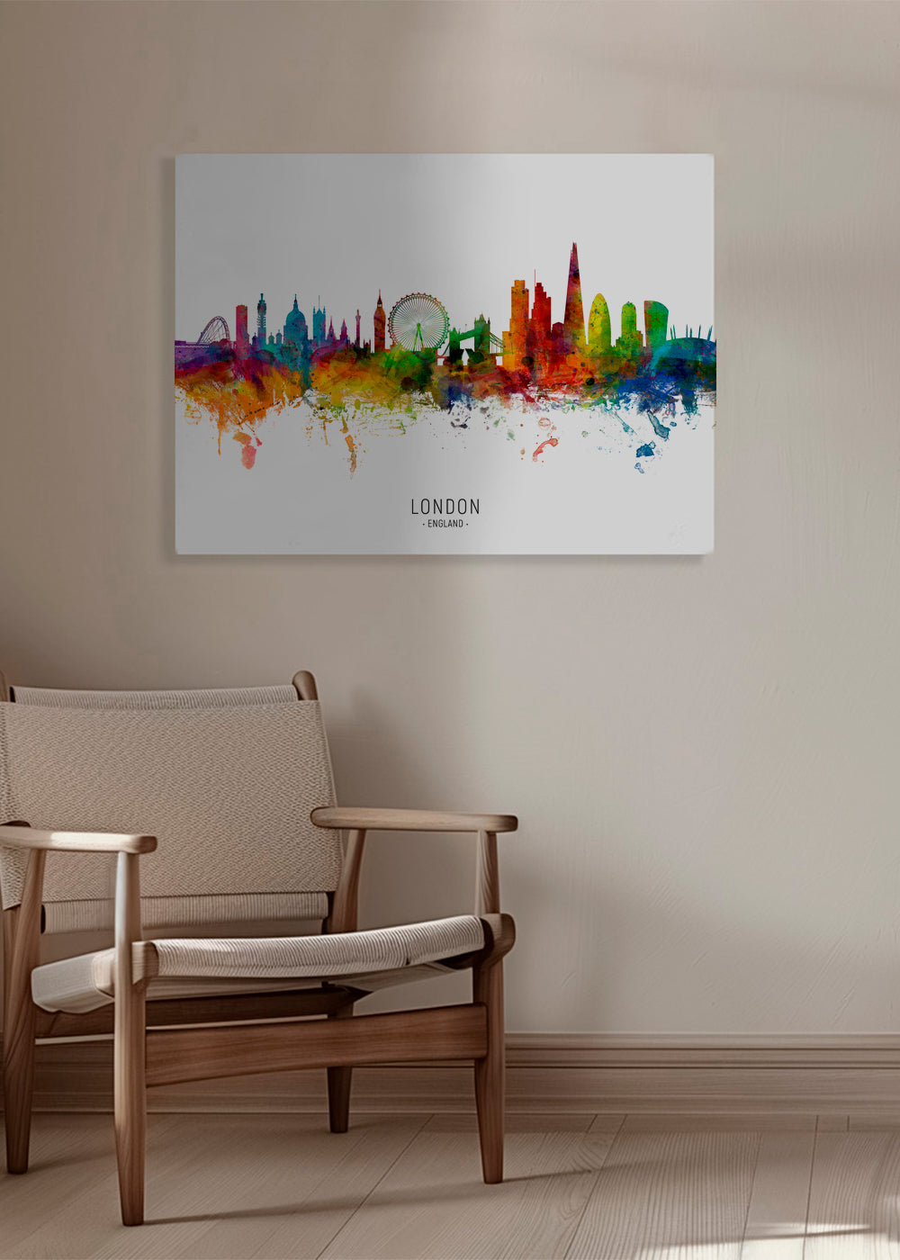 London skyline multicoloré