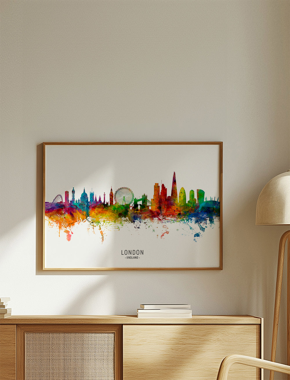 London skyline multicoloré
