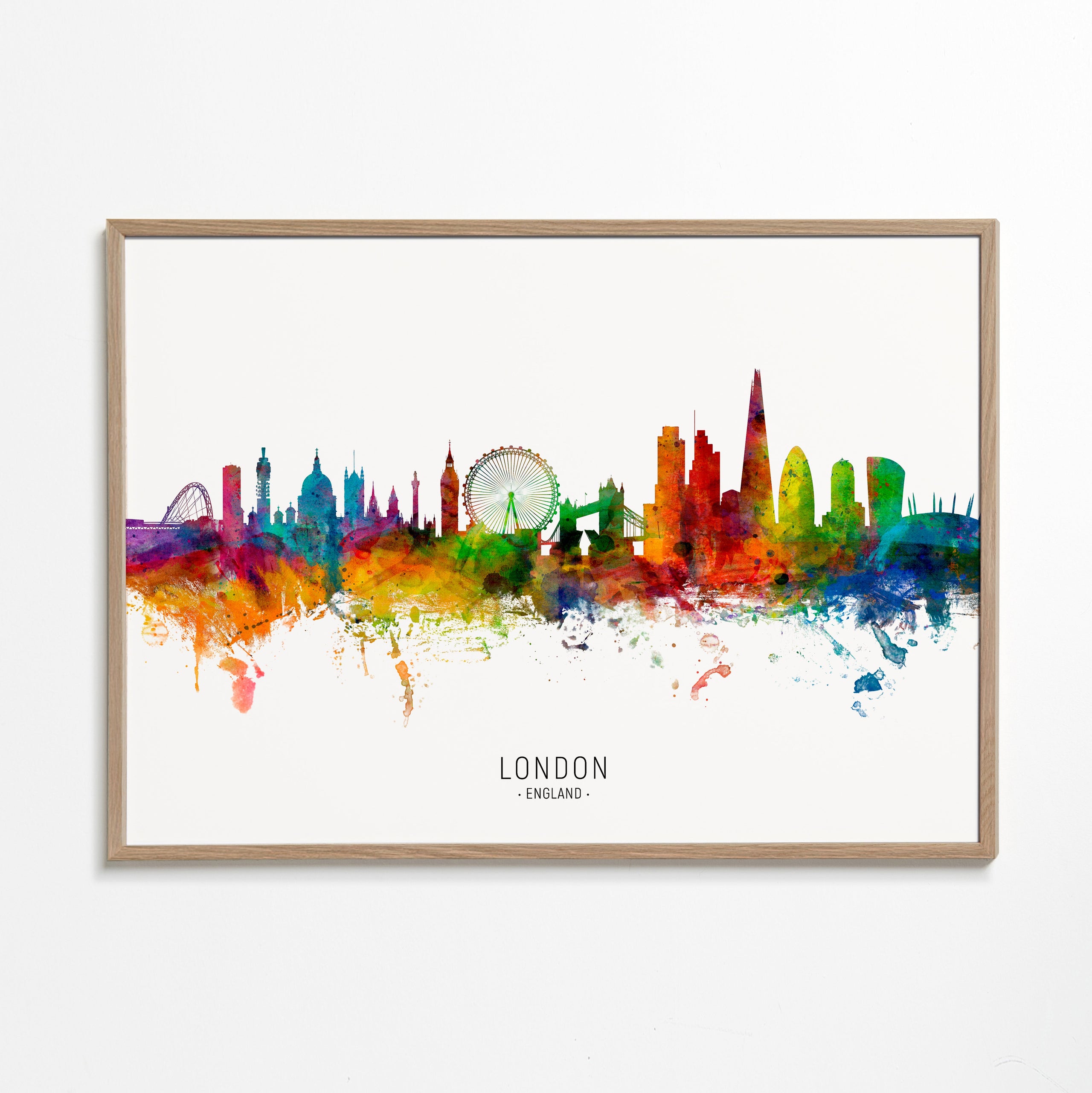 London skyline multicoloré