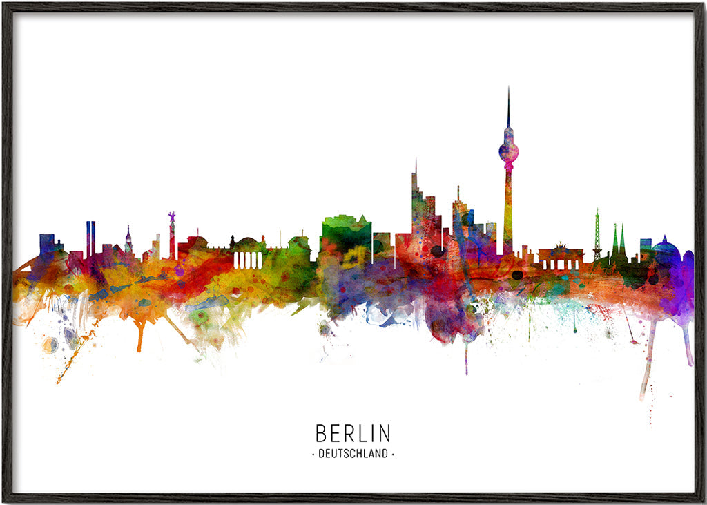 Berlin skyline multicoloré