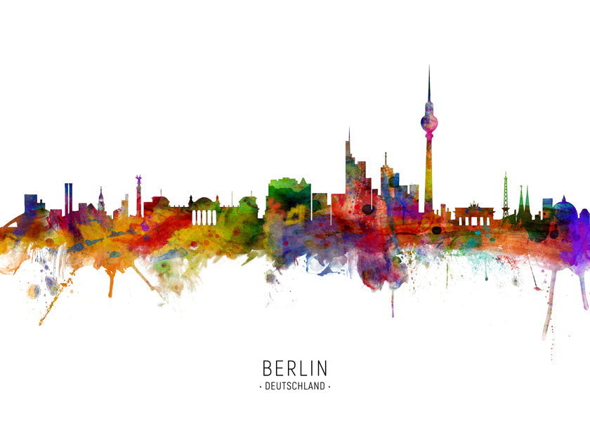 Berlin skyline multicoloré