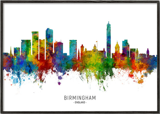 Birmingham skyline multicoloré