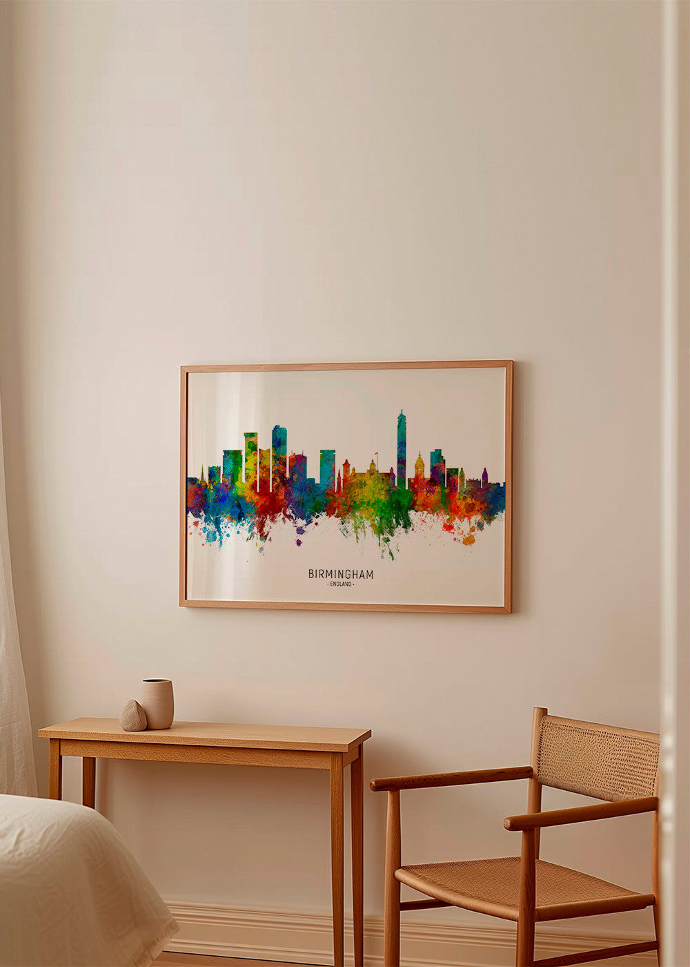 Birmingham skyline multicoloré