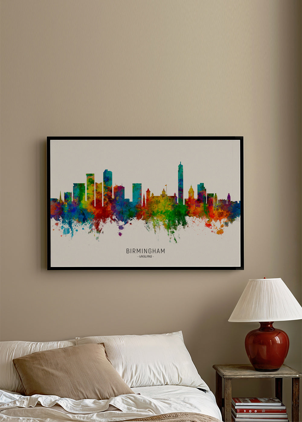 Birmingham skyline multicoloré