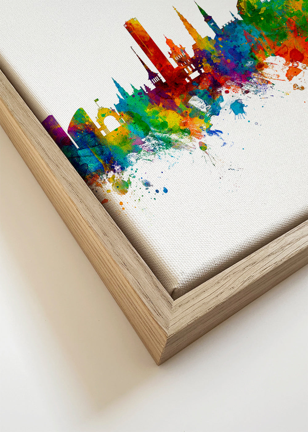 Copenhagen skyline multicoloré