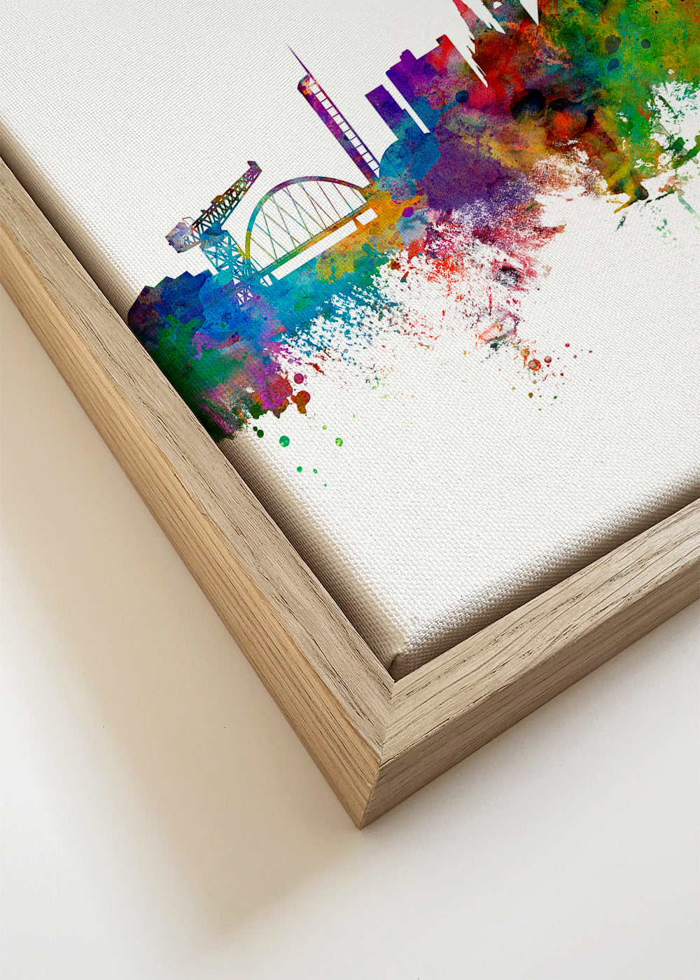 Glasgow skyline multicoloré