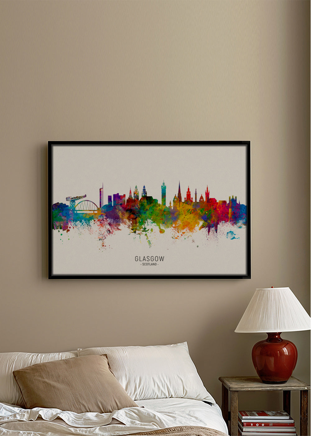 Glasgow skyline multicoloré